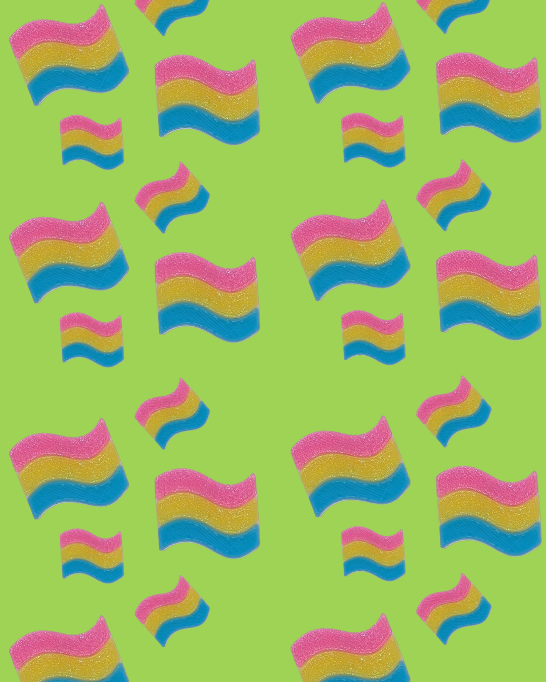 Craft Beads - Pansexual Flag
